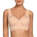 GLAMORAS Women Nylon Spandex Seamless Mesh Lace