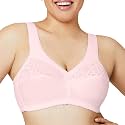 Glamorise Womens MagicLift Cotton Support Bra Wirefree #1001