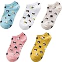 Glamorstar Women Socks Cotton No Show Low Cut Socks Ankle Sock 5 Pack