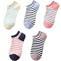 Glamorstar Women Socks Cotton No Show Low Cut Socks Ankle Sock 5 Pack