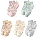 Glamorstar Women Socks Cotton No Show Low Cut Socks Ankle Sock 5 Pack