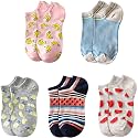 Glamorstar Women Socks Cotton No Show Low Cut Socks Ankle Sock 5 Pack