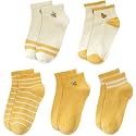 Glamorstar Women Socks Cotton No Show Low Cut Socks Ankle Sock 5 Pack