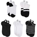 Glamorstar Women Socks Cotton No Show Low Cut Socks Ankle Sock 5 Pack