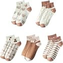 Glamorstar Women Socks Cotton No Show Low Cut Socks Ankle Sock 5 Pack