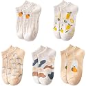 Glamorstar Women Socks Cotton No Show Low Cut Socks Ankle Sock 5 Pack