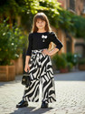 GLAMOUR WORLD GARMENTS Girls Casual Top Pant (WHITE, BLACK)