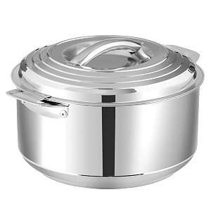 insulated inner stainless steel casserole bpa free  food grade  easy to carry  easy to store  ideal for chapatti  roti  curd maker steel 2500 ml