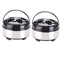 Insulated Inner Stainless Steel Casserole, BPA Free | Food Grade | Easy to Carry | Easy to Store | Ideal for Chapatti | Roti | Curd Maker (Thermosteel, Pack of 2)