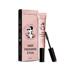 glamveda frizz free hair finishing stick  anti-frizz hair fix stick for flyaways amp baby hair  non-sticky amp non-greasy formula  long-lasting hold with rice water  20ml