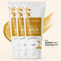 GLAMVEDA Pure Glow Anti Pollution With Gold Peel Off Mask Pack Of 3