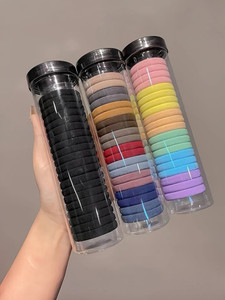glamvibe pack of 3 elastic rubber band for ponyties hairstyle rubber band for girlswomen rubber band multicolor