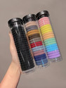 glamvibe Pack of 3 Elastic Rubber Band For Ponyties Hairstyle Rubber Band For Girls&women Rubber Band (Multicolor)