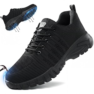 GLANOUDUN Steel Toe Shoes for Men Lightweight