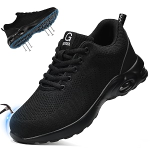 GLANOUDUN Steel Toe Shoes for Men Lightweight