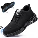 GLANOUDUN Steel Toe Shoes for Men Lightweight