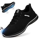 GLANOUDUN Steel Toe Shoes for Men Lightweight