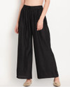 Glansi Regular Fit Women Black Trousers