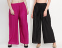Glansi Relaxed Women Pink, Black Trousers