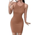 Solid Sleeveless Round Neck Ribbed Western Bodycon
