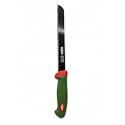 Glare GA-107 Stainless Steel Bread & Pastry Knife for Cutting Cake, Butter,Wavy Edge, 26 cm Black, Swiss Made 320 MM