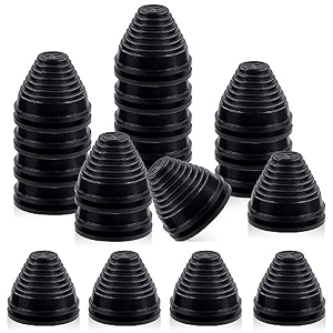 glarks 15pcs 40mm rubber grommets kit tower shaped drill hole grommets wire protection firewall hole plug grommets for wire cable plug plumbing 40mm