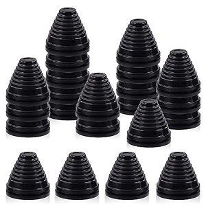 glarks 20pcs 35mm rubber grommets kit tower shaped drill hole grommets wire protection firewall hole plug grommets for wire cable plug plumbing 35mm