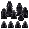 Glarks 20Pcs 35mm Rubber Grommets Kit, Tower Shaped Drill Hole Grommets Wire Protection Firewall Hole Plug Grommets for Wire, Cable, Plug, Plumbing (35mm)