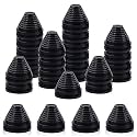 Glarks 25Pcs 30mm Rubber Grommets Kit, Tower Shaped Drill Hole Grommets Wire Protection Firewall Hole Plug Grommets for Wire, Cable, Plug, Plumbing (30mm)