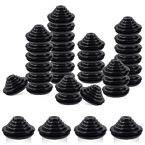 glarks 30pcs 25mm rubber grommets kit tower shaped drill hole grommets wire protection firewall hole plug grommets for wire cable plug plumbing 25mm