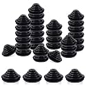 Glarks 30Pcs 25mm Rubber Grommets Kit, Tower Shaped Drill Hole Grommets Wire Protection Firewall Hole Plug Grommets for Wire, Cable, Plug, Plumbing (25mm)