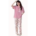 GLASGO Women’s Cotton Pajama Set with Top &amp; Pants|| Korean Night Suit|| Lightweight Printed Set || Soft &amp; Comfy Sleepwear for Girls &amp; Women || LNS-3-$