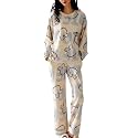 GLASGO Women’s Cotton Pajama Set with Top &amp; Pants|| Korean Night Suit|| Lightweight Printed Set || Soft &amp; Comfy Sleepwear for Girls &amp; Women || LNS-3-$