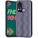 Glasgow Back Case Cover for Infinix Hot 11s Shockproof Back Case Cover (Camera Protection) - Black