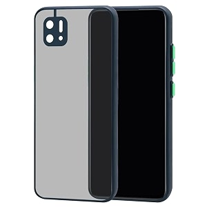 glasgow back case cover for oppo a16e shockproof back case cover camera protection - black