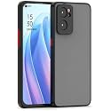 Glasgow Back Case Cover for Oppo Reno7 Pro 5G / Reno 7 pro 5G Shockproof Back Case Cover (Camera Protection) - Black