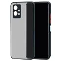 Glasgow Back Case Cover for Vivo T1 5G / Y75 5G / IQOO Z6 5G Shockproof Back Case Cover (Camera Protection) - Black