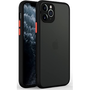 glasgow case cover compatible for apple iphone 11 pro shockproof back case cover camera protection - black