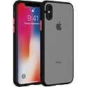 Glasgow Case Cover Compatible for Apple iPhone Xs Shockproof Back Case Cover (Camera Protection) - Black