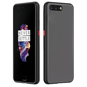 glasgow case cover for oneplus 5 shockproof back case cover camera protection - black