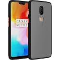 Glasgow Case Cover for OnePlus 6 Shockproof Back Case Cover (Camera Protection) - Black