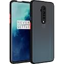 Glasgow Case Cover for OnePlus 7T Pro Shockproof Back Case Cover (Camera Protection) - Black