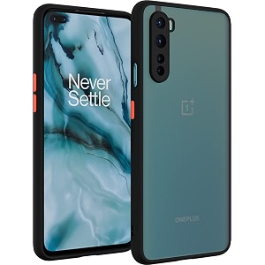 glasgow case cover for oneplus nord shockproof back case cover camera protection - black