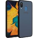 Glasgow Case Cover for Samsung Galaxy A20 Shockproof Back Case Cover (Camera Protection) - Black