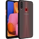Glasgow Case Cover for Samsung Galaxy A20s Shockproof Back Case Cover (Camera Protection) - Black