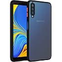Glasgow Case Cover for Samsung Galaxy A7 2018 Shockproof Back Case Cover (Camera Protection) - Black