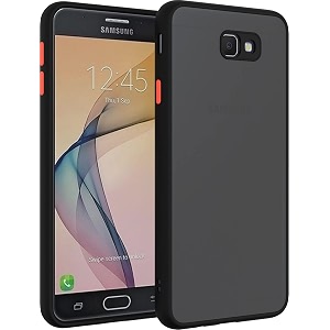 glasgow case cover for samsung galaxy j6 plus shockproof back case cover camera protection - black