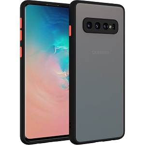 glasgow case cover for samsung galaxy s10 plus shockproof back case cover camera protection - black