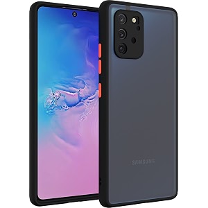 glasgow case cover for samsung galaxy s10 lite shockproof back case cover camera protection - black