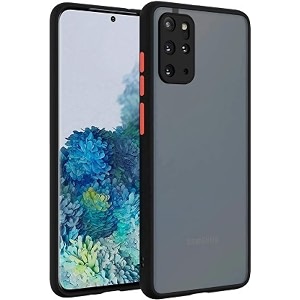 glasgow case cover for samsung galaxy s20 plus shockproof back case cover camera protection - black